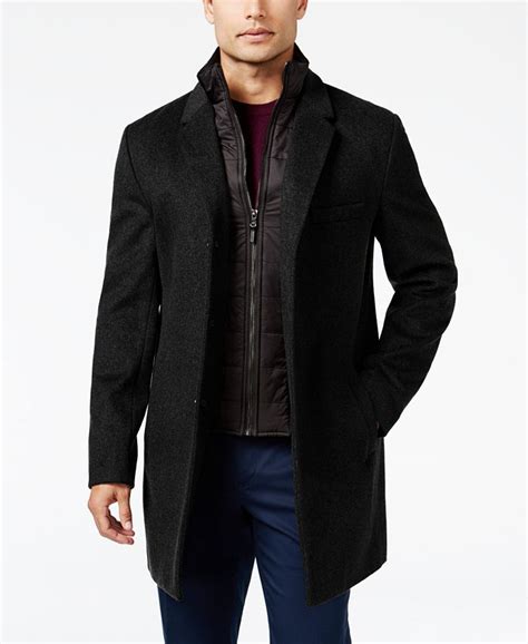 men's michael kors coat|michael kors men's overcoat.